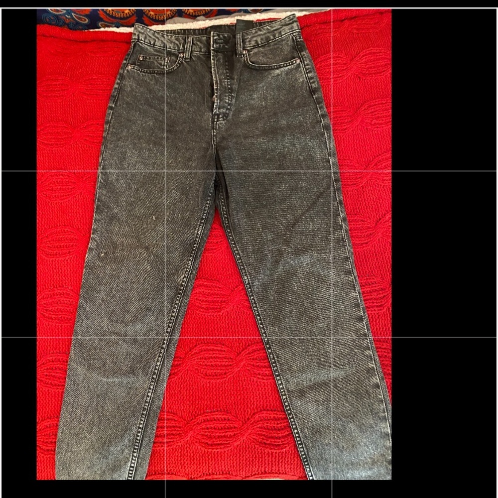 White washed black jeans